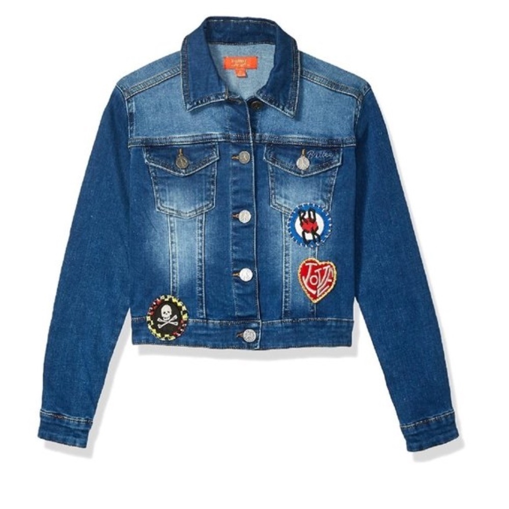 Butter Super Soft Stretch Denim Cropped Jacket